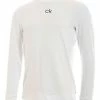 Calvin Klein Chest Print Base Layer - White -Deals Golf Apparel Store base ck120c946520men20white 1 92197.1667490665