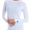 SParms Women's Body Round Neck Sun Protection - White -Deals Golf Apparel Store base sparms20full20body20ldy20white 1 46241.1667491387