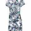 Birdee Sport Women's Tropic Short Sleeve Dress - Navy Print -Deals Golf Apparel Store dress bs220bs98520trn20ldy20navy 1 32736.1667845191