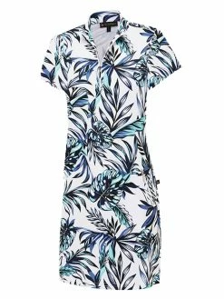 Birdee Sport Women's Tropic Short Sleeve Dress - Navy Print