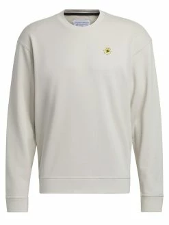 Adidas Adicross X Burning Cart Society Crew Golf Sweatshirt - Clear Brown