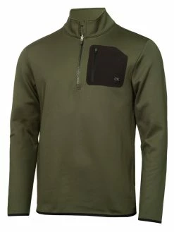 Calvin Klein Delta Half-Zip Mid Layer - Khaki