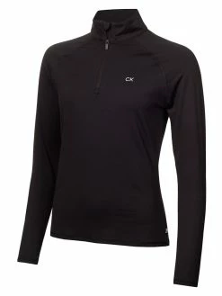 Calvin Klein Women's Bolina 1/4-Zip Mid-layer - Black