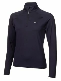 Calvin Klein Women's Bolina 1/4-Zip Mid-layer - Navy