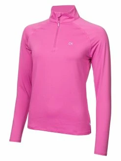 Calvin Klein Women's Bolina 1/4-Zip Mid-layer - Orchid