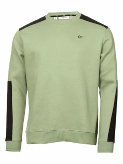 Calvin Klein Walker Crew Sweatshirt - Cameo Green