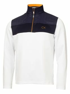 Calvin Klein Danvers 1/4-Zip - White/Navy