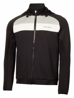 Calvin Klein Fracture Hooded Full Zip - Black