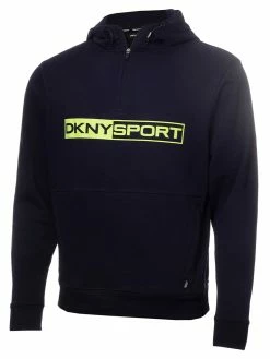 DKNY Sport Bergen Beach 1/4 Zip Hoodie - Navy