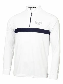 DKNY Golf Village Half Zip - White