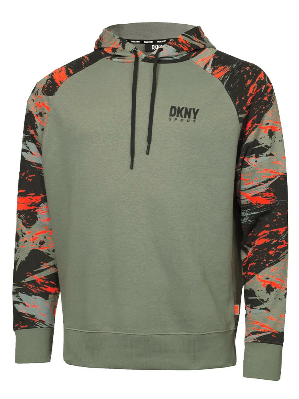 DKNY Sport Gybe Terry Hoodie - Military/Brushstroke 3 DKNY Sport Gybe Terry Hoodie - Military/Brushstroke
