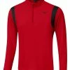 Mizuno Breeze Elite 1/4 Zip - Red -Deals Golf Apparel Store jumper miz22052gc2001206220men20red 1 31761.1667502471