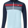 Mizuno Breeze Elite ST 1/4 Zip - Navy/Light Blue 2 Mizuno Breeze Elite ST 1/4 Zip - Navy/Light Blue -Deals Golf Apparel Store jumper miz22052gc2002208120men20blue 1 78149.1667502447