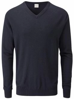 Ping Warren Merino V-Neck Sweater - Navy