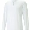 Puma YouV Golf 1/4 Zip - Bright White -Deals Golf Apparel Store jumper pu320539105200120men20white 1 13967.1676287121