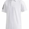 Adidas JR Boy's 3-Stripes Polo Shirt - White -Deals Golf Apparel Store shirt ad220fi867320jnr20white 1 29879.1667503233