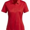 Adidas Women's Performance Primegreen Polo Shirt - Colligate Red