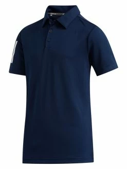 Adidas JR Boy's 3-Stripes Polo Shirt - Collegiate Navy