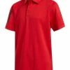 Adidas JR Boy's 3-Stripes Polo Shirt - Collegiate Red -Deals Golf Apparel Store shirt ad320fp936020jnr20red 1 63416.1675780035