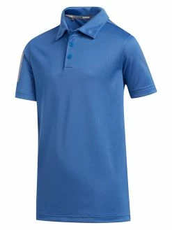 Adidas JR Boy's 3-Stripes Polo Shirt - Trace Royal