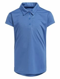 Adidas JR Girls' Performance Primegreen Polo Shirt - Trace Royal
