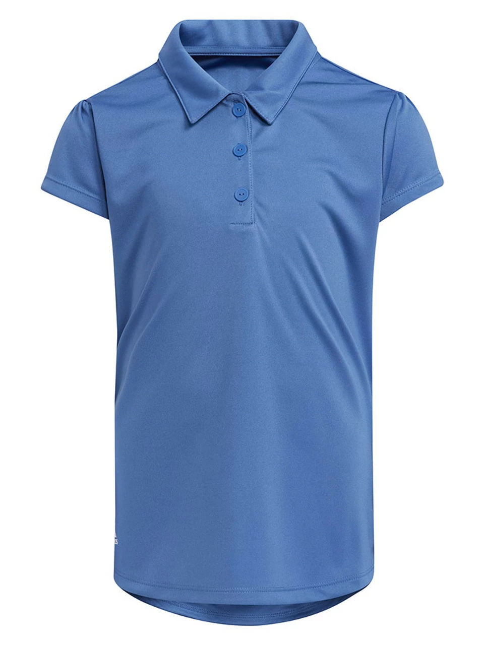 Adidas JR Girls' Performance Primegreen Polo Shirt - Trace Royal 3 Adidas JR Girls' Performance Primegreen Polo Shirt - Trace Royal