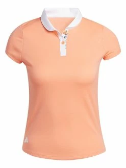 Adidas JR Girls HEAT.RDY Polo Shirt - Coral Fusion