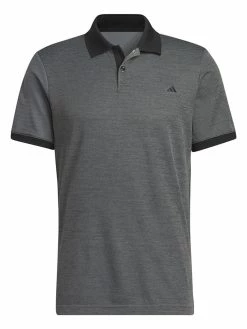 Adidas Ultimate365 No-Show Golf Polo Shirt - Black