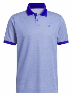 Adidas Ultimate365 No-Show Golf Polo Shirt - Lucid Blue