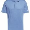 Adidas Ottoman Stripe Polo Shirt - Blue Fusion/Pre-Loved Blue -Deals Golf Apparel Store shirt ad320hr907420men20blue 1 04477.1679025977