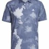 Adidas Flower Mesh Golf Polo Shirt - White/Collegiate Navy -Deals Golf Apparel Store shirt ad320hs113120men20navy 1 99881.1678866241