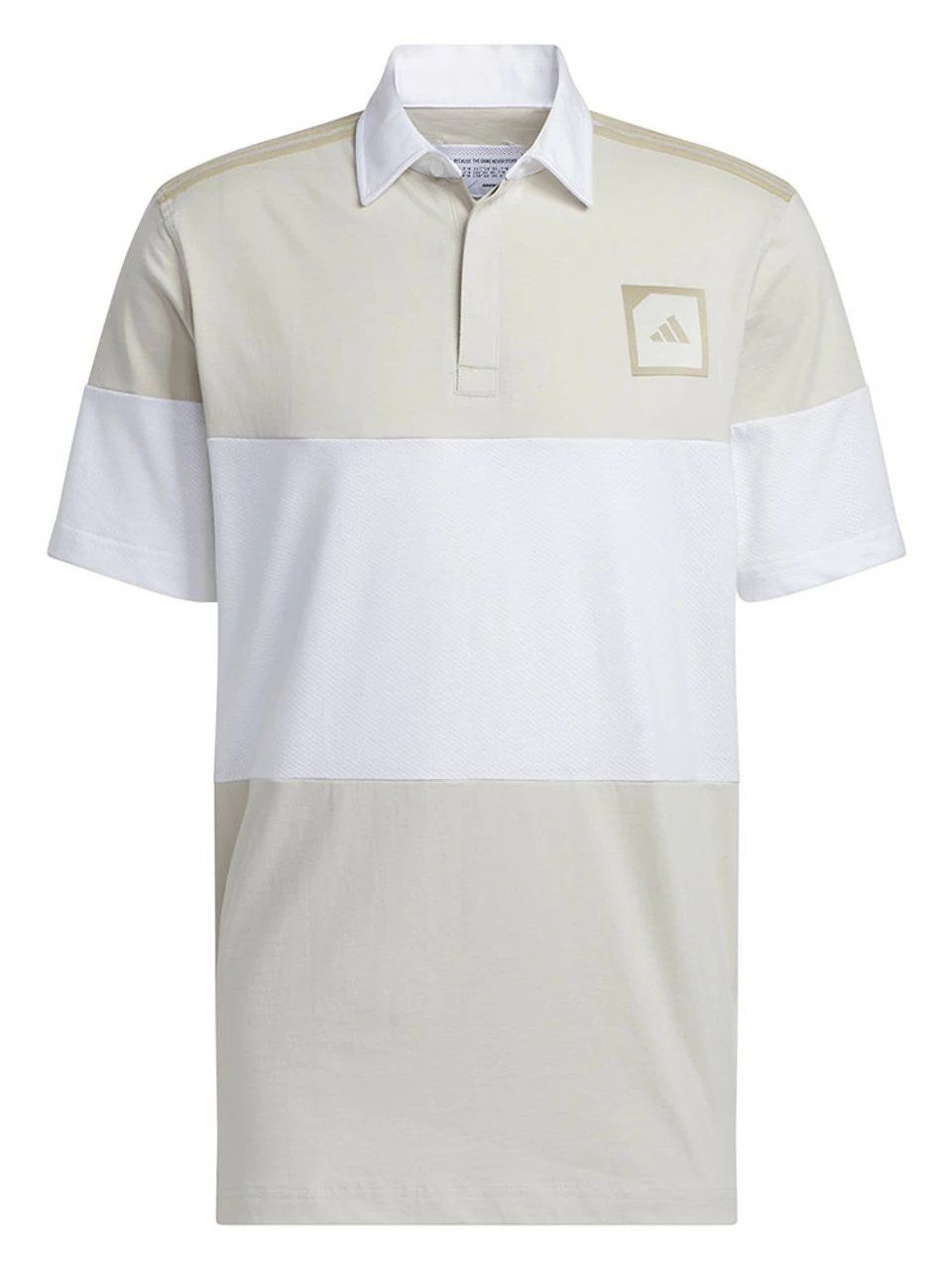Adidas Adicross Block Golf Polo Shirt - Clear Brown 3 Adidas Adicross Block Golf Polo Shirt - Clear Brown
