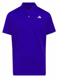 Adidas JR Boy's Sport Collar Polo Shirt - Lucid Blue