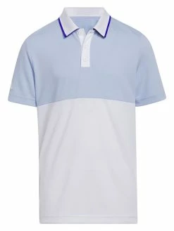 Adidas JR Boy's Colorblock HEAT.RDY Polo Shirt - Blue Dawn
