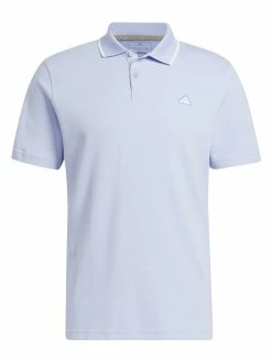 Adidas Go-To Piqué Golf Polo Shirt - Blue Dawn