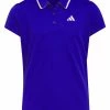 Adidas JR Girls Textured Polo Shirt - Lucid Blue -Deals Golf Apparel Store shirt ad320hs961920jnr20blue 1 07822.1675780031