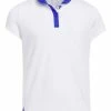 Adidas JR Girls HEAT.RDY Polo Shirt - White -Deals Golf Apparel Store shirt ad320hs962120jnr20white 1 68624.1675780020
