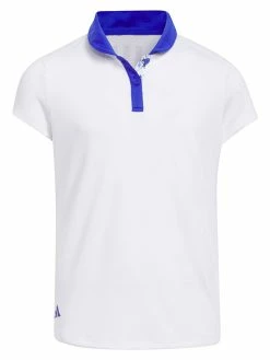 Adidas JR Girls HEAT.RDY Polo Shirt - White