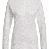 Adidas W Ultimate365 Printed 1/4-Zip Mock-Neck Golf Polo Shirt - Taupe/White -Deals Golf Apparel Store shirt ad320ht123220ldy20white 1 43072.1673446791