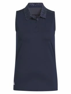 Adidas Women's Ultimate365 Sleeveless Golf Polo Shirt - Collegiate Navy