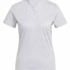 Adidas Women's Jacquard Golf Polo Shirt - White -Deals Golf Apparel Store shirt ad320ht130720ldy20white 1 51065.1673432685