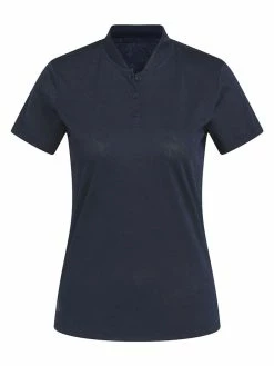 Adidas Women's Jacquard Golf Polo Shirt - Collegiate Navy