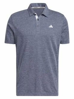 Adidas Drive Heather Polo Shirt - Collegiate Navy