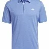 Adidas Drive Heather Polo Shirt - Blue Fusion