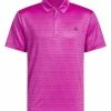 Adidas Stripe Zip Golf Polo Shirt - Lucid Fuchsia/Black -Deals Golf Apparel Store shirt ad320ic134520men20fuchsia 1 49039.1673432701