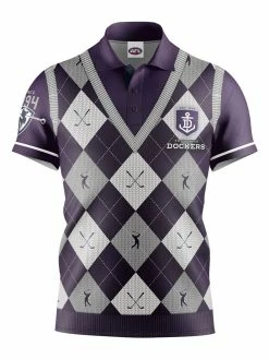 Official AFL Fairway Golf Polo Shirt - Fremantle Dockers