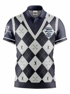 Official AFL Fairway Golf Polo Shirt - Geelong Cats