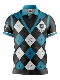 Official AFL Fairway Golf Polo Shirt - Port Adelaide