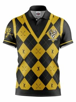 Official AFL Fairway Golf Polo Shirt - Richmond Tigers