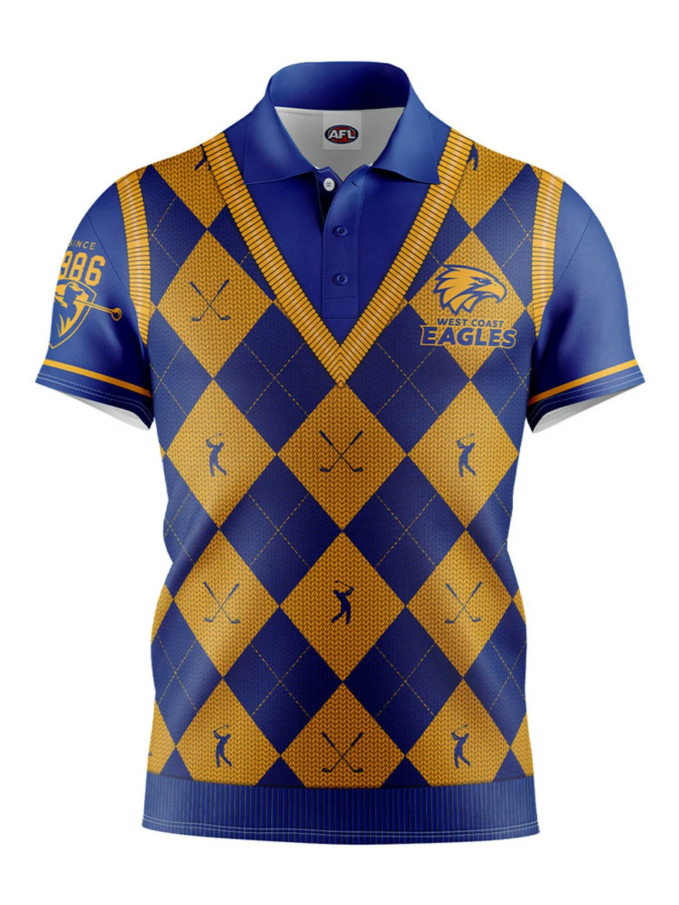 Official AFL Fairway Golf Polo Shirt - West Coast Eagles 3 Official AFL Fairway Golf Polo Shirt - West Coast Eagles